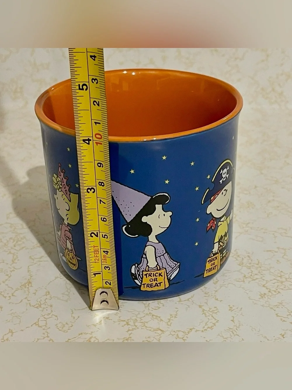 Peanuts Gang Coffee Mug Halloween Ceramic Charlie Brown Lucy Sally Pumpkin Cup